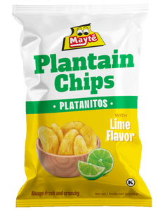 Lime Plantain Chips - 30 Packs 3oz