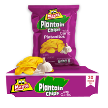 Load image into Gallery viewer, GARLIC PLANTAIN CHIPS 3 OZ
