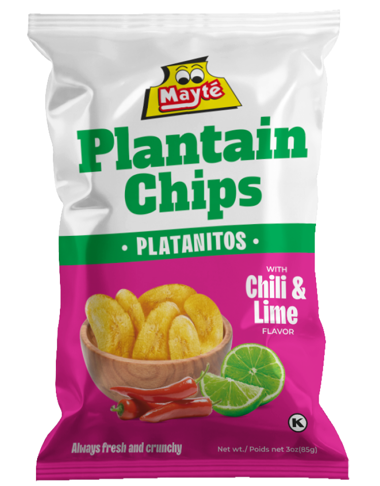 Chile-Lemon Plantain Chips - 30 packs 3oz – mayteplantainchips