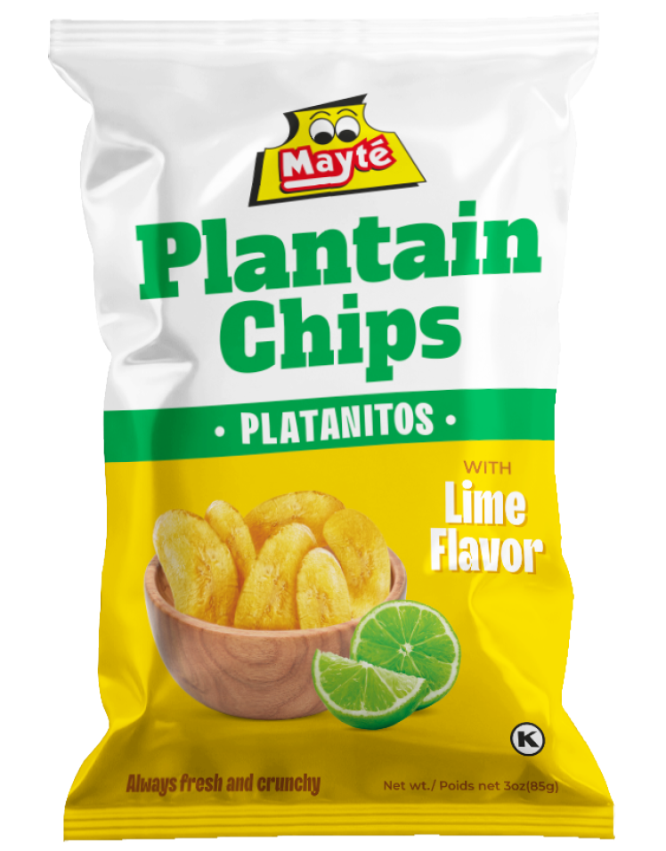 Lime Plantain Chips - 30 Packs 3oz