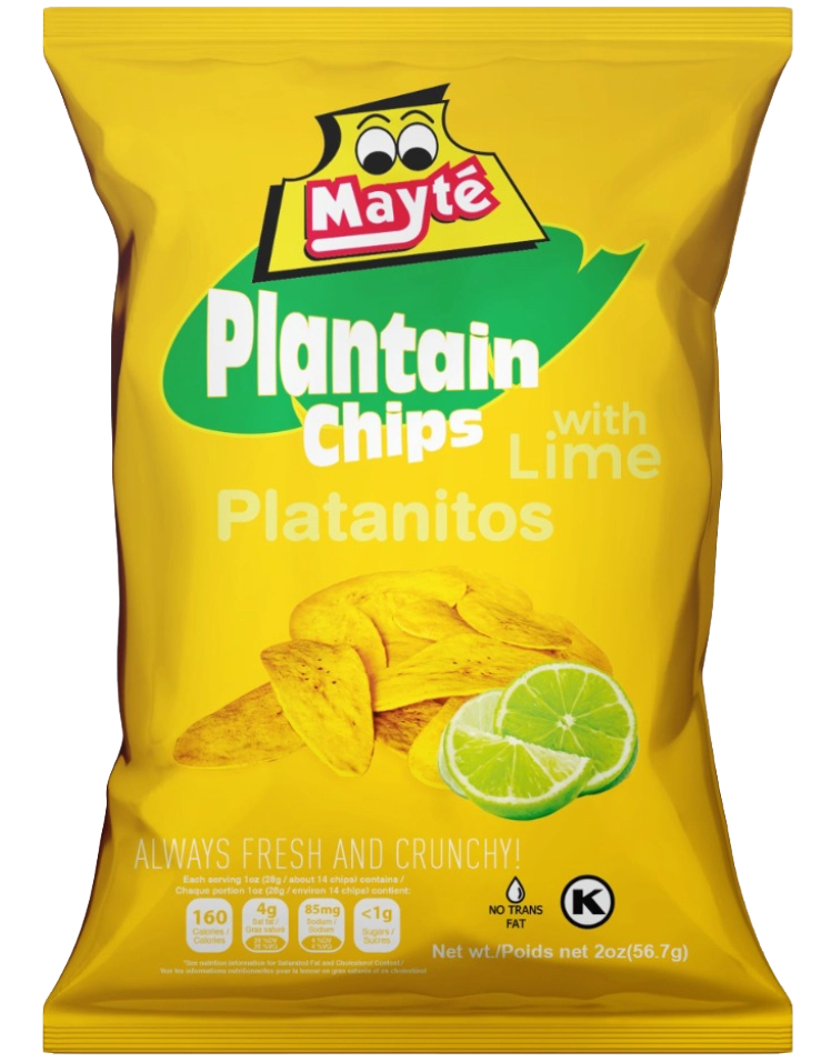 Lime Plantain Chips - 30 Packs 3oz