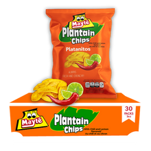 Load image into Gallery viewer, CHILE-LEMON PLANTAIN CHIPS 3OZ
